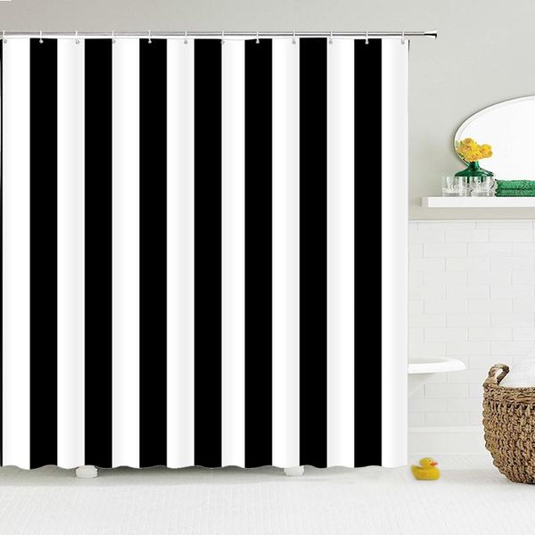 

black and white striped shower curtain bathroom curtains for drop fabric polyester