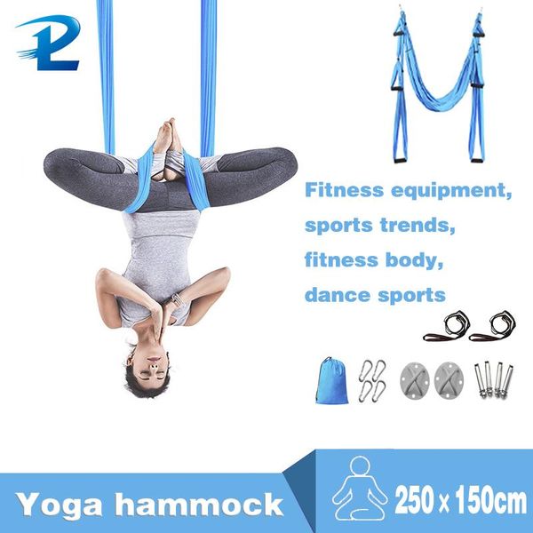 

elastic 5 meters 2021 aerial hammock swing latest multifunction anti-gravity belts for yoga training sporting resistance bands