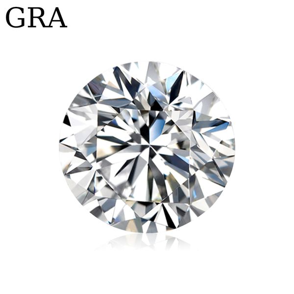 

selling loose gemstones moissanite stones 3mm to 12mm d color vvs1 round shape diamond excellent cut pass diamond tester hot, Black