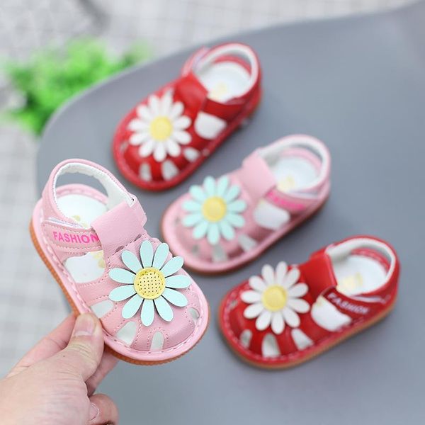 

insole 11-13cm 0-1 years old baby sandals toddler born shoes with sound first walkers