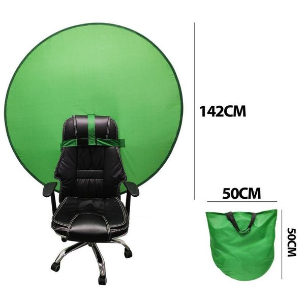 

pography background green screen backdrops portable fold reflector for live broadcast youtube video studio round 142cm 56inch chair covers