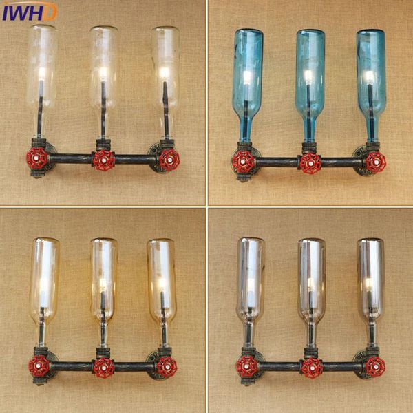 

wall lamp iwhd loft industrial vintage switch water pipe light retro iron lights for home lighting american style led