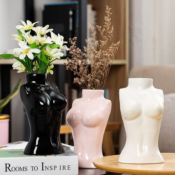 

vases body art vase decoration home ceramic luxury nordic modern design creative aesthetic room decor jarrones bc50hp