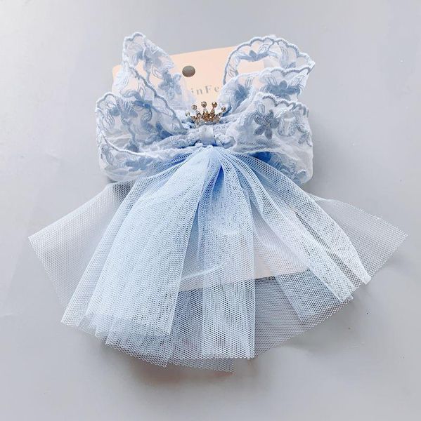 

neck ties children's hairpin hair ornament lace wedding, Blue;purple