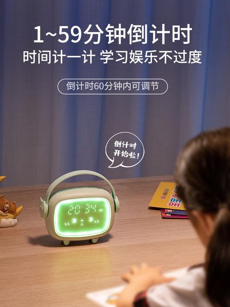 

desk & table clocks kids digital clock luminous led cute silent children reloj alarma radio temperatura home decoration bf50dc