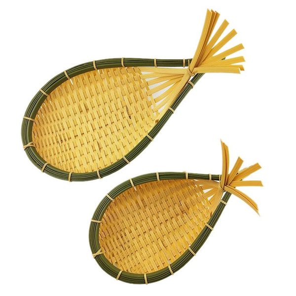 

pack rattan basket storage bread fruit supermarket el display plastic woven baskets