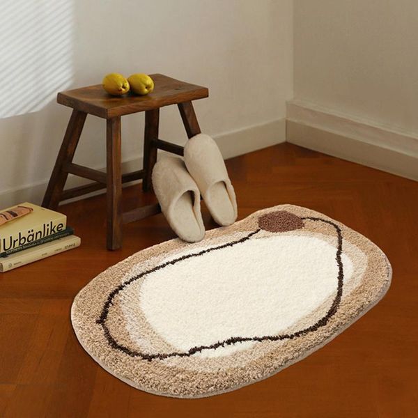 

carpets fluffy bathmat soft bathroom rug bath tub side carpet function entrance floor mat anti slip pad aesthetic home room decor