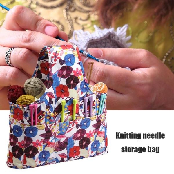 

storage bags practical crochet ergonomic hooks holder kit household sewing tools organizer accessories