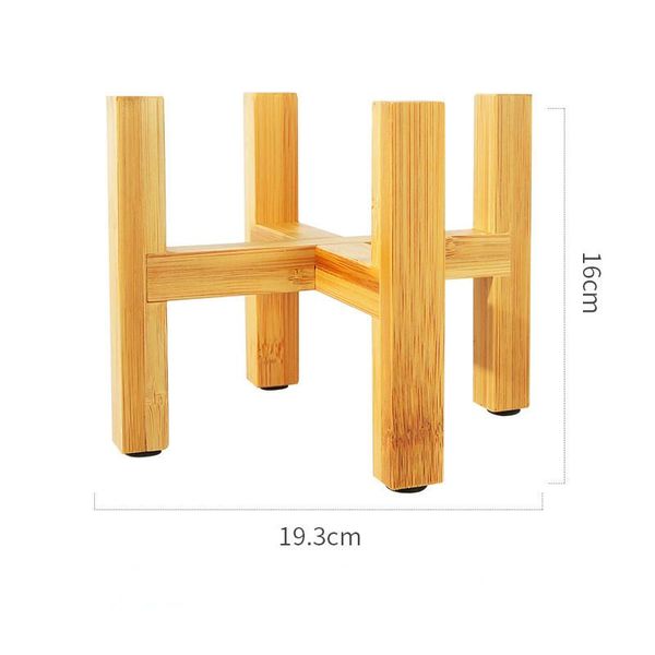 

planters & pots wooden plant stand flower pot base holder stool for home garden indoor outdoor display standing bonsai