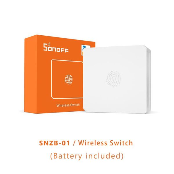 

smart home control sonoff snzb-01 zigbee button switch low-battery notification on ewelink app for zbbridge work with alexa google