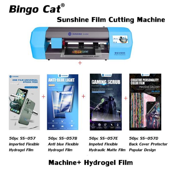 

cell phone repairing tools sunshine ss-890c intelligent cutting machine mobile tablet front glass back cover protect film protective tape cu