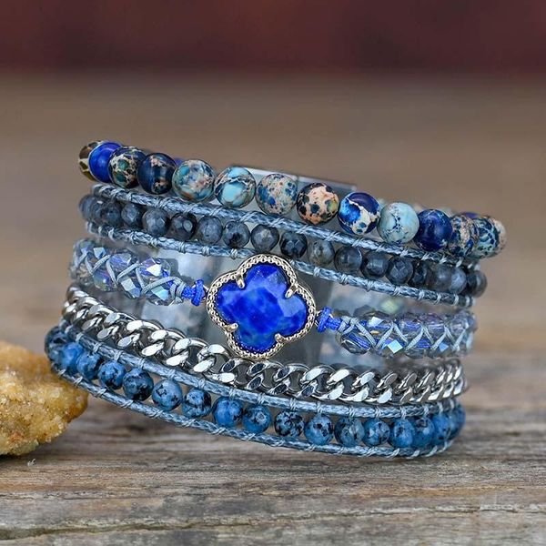 

tennis bohemian green opal vegan bracelet healing natural stone 5 later wrap gigt drop, Golden;silver