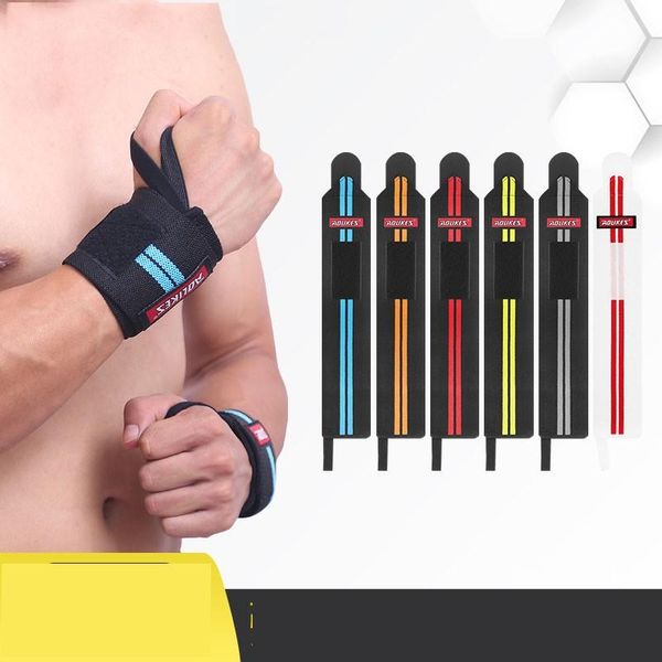 

power band wristband weight lifting fitness training horizontal bar winding protective gear wrist support, Black;red