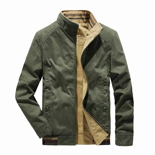 

men's jackets autumn winter jacket men coats military male double-sided loose jaqueta masculina pure cotton windbreaker plus size 8xl, Black;brown