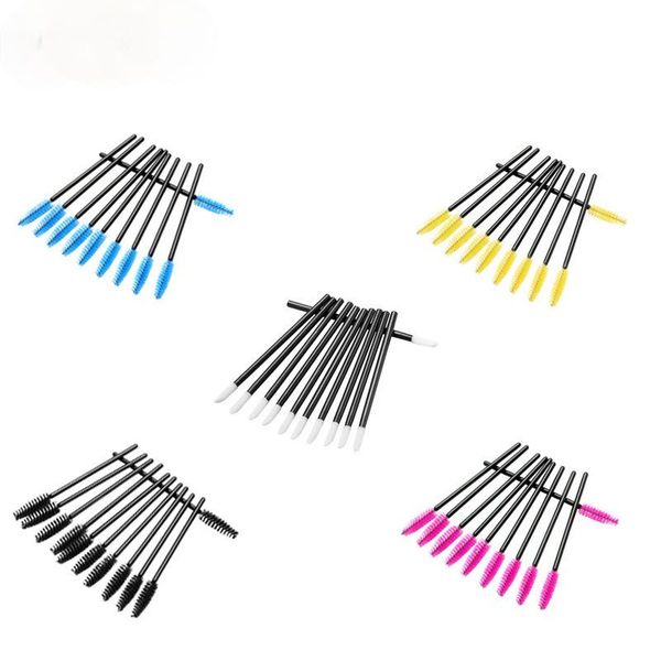 

50pcs/set eyebrow comb eyelash curl lip brush grafting tool disposable beauty makeup brushes
