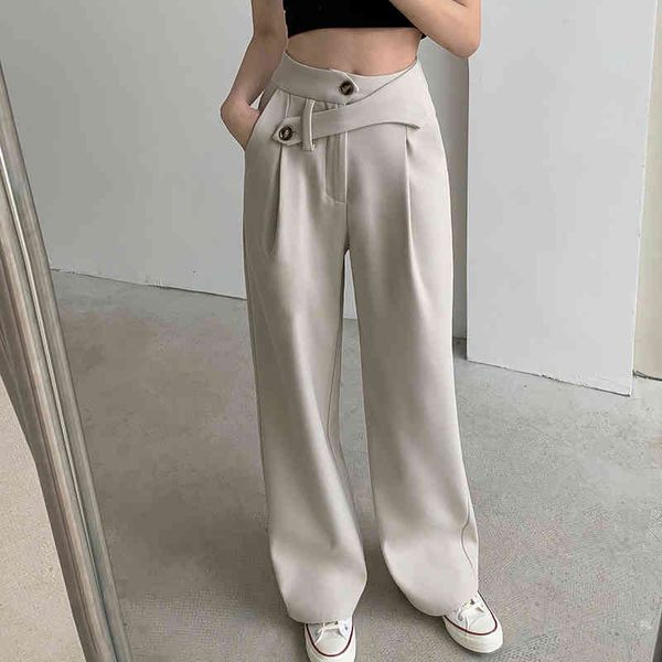 

women's pants & capris hzirip women's straight pants, office work size, large minimalist, high waist, long leg, mbam, Black;white
