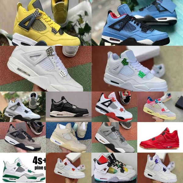

new basketball shoes men women 4s 13s jumpman 4 fire red black cat what the red flint 13 chicago playground mens trainers sneakers 23of4c