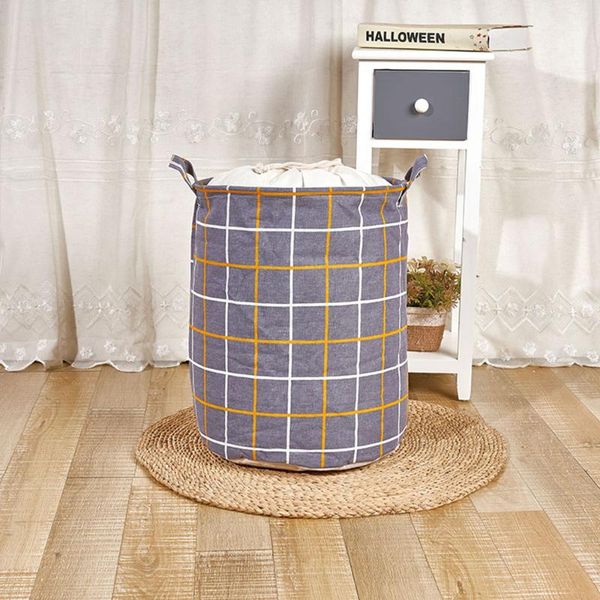 

storage baskets buggy bag waterproof household dirty laundry basket folding clothing bucket clothes toys organizer 16.9x13.2