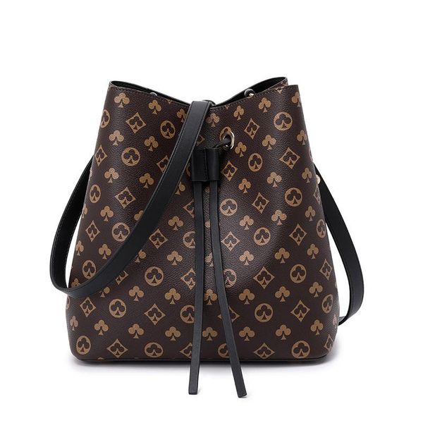 

evening bags women's bag drawstring bucket fashion printed portable single shoulder messenger handbag women designer