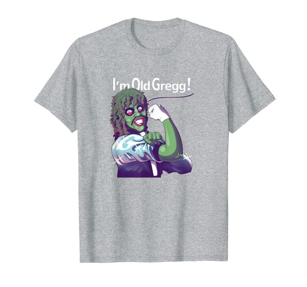 

i'm old gregg t-shirt, White;black