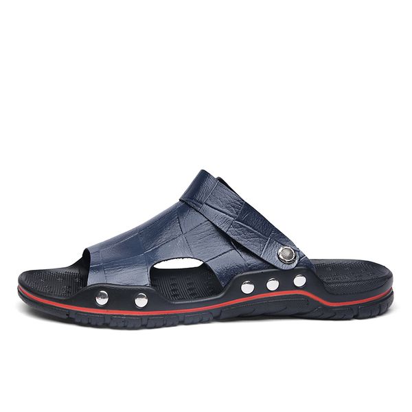 

sell well comfortable men's sandals trainers breathable and lightweight sandy beach shoes lady gentlemen soft bottom, Black