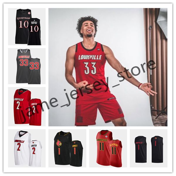 Maßgeschneidertes Louisville Cardinals Basketball-Trikot mit Nähten, Samuell Williamson, Malik Williams, Roosevelt, Wheeler, Noah Locke, Mike James, Matt Cross, Dre Davis, JJ Traynor