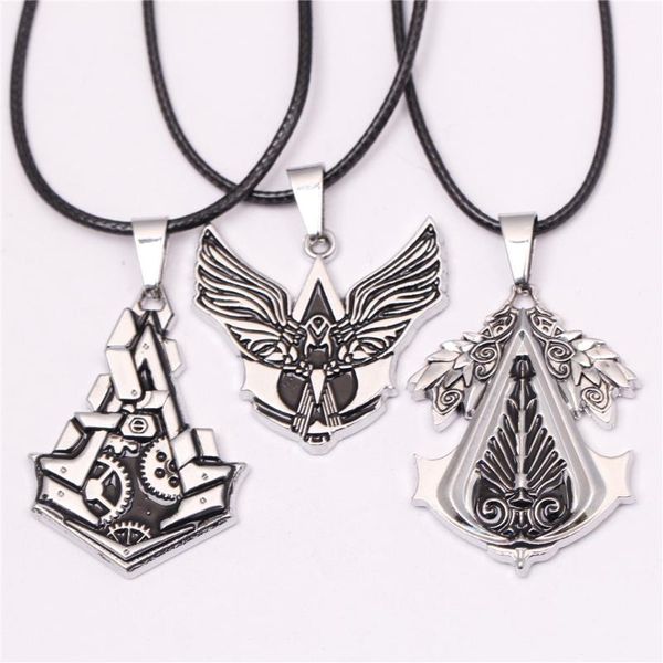 

pendant necklaces euro-american game jewelry geer men's necklace wholesale 10pcs/lot 3 designs options, Silver