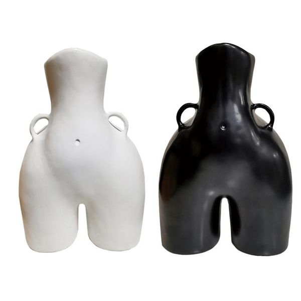 

vases resin human body art vase bunude handicraft home decor flower pot