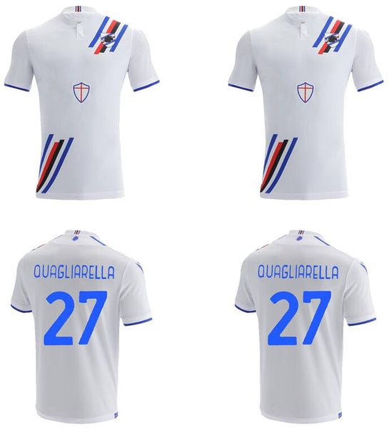 

21 22 sampdoria ekdal candreva damsgaard mens soccer jerseys quagliarella gabbiadini yoshida home away 3rd short sleeve football shirthfdhm, Black;yellow