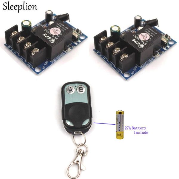 

smart home control sleeplion 12v 24v 36v 48v 30a relay universal remote on off switch light 12v-48v waterproof 433mhz/315mhz