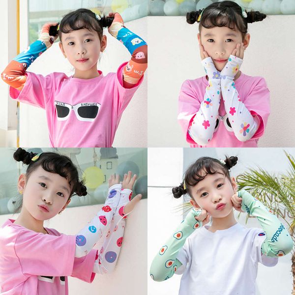 

ice silk sleeves children's summer korean version breathable ice silk ultraviolet arm baby sunscreen sleeve