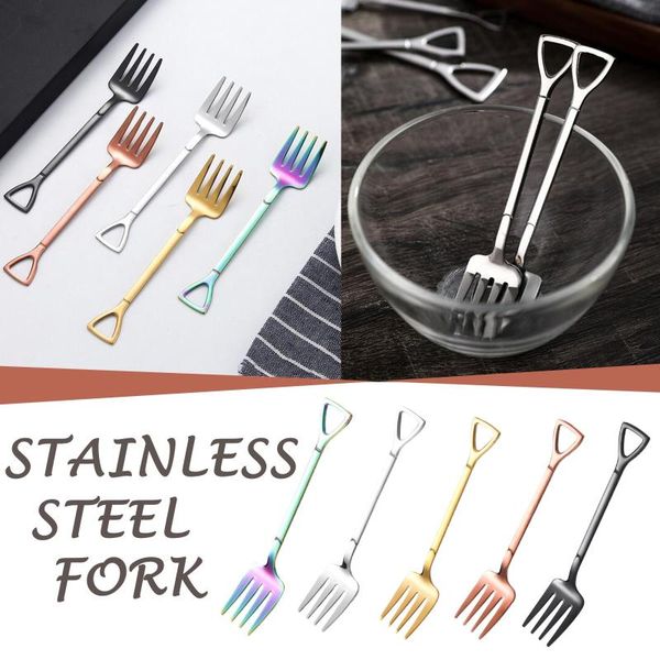 

creative forks premium stainless steel shovel fork easy to clean fine elegance dessert fork kitchen supplies tool