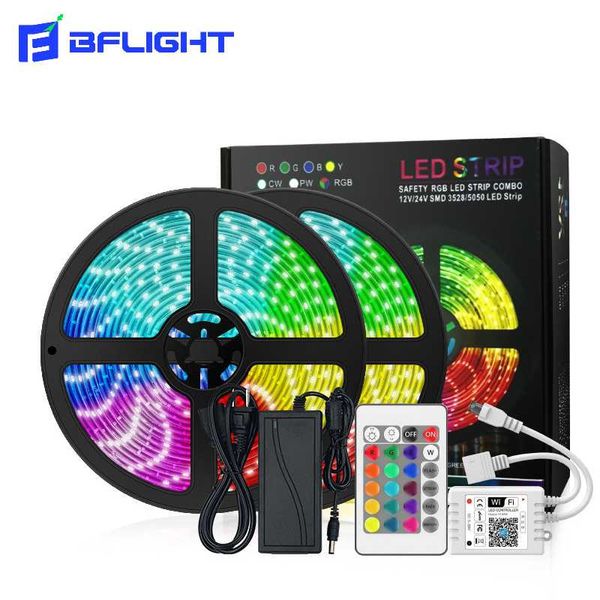 

strips smart wifi rgb led strip flexible 5m/10m/15m 12v waterproof