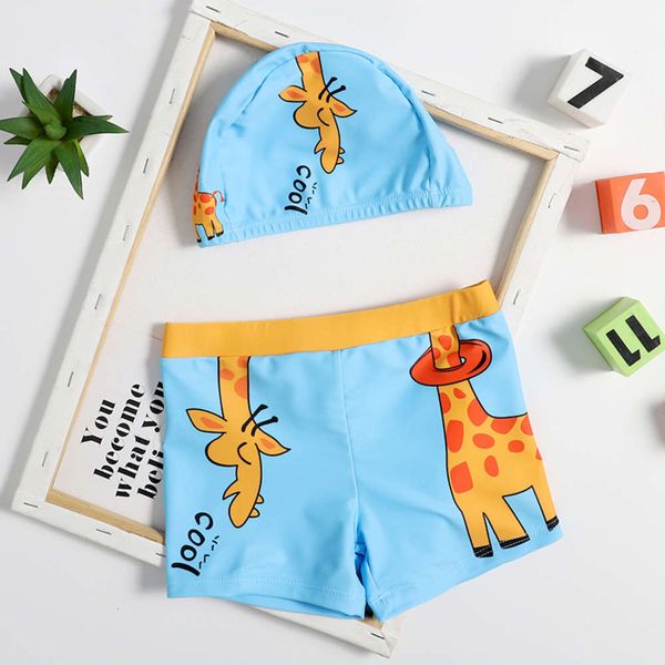 

cartoon children's swimming trunks boys' swimsuit, Blue