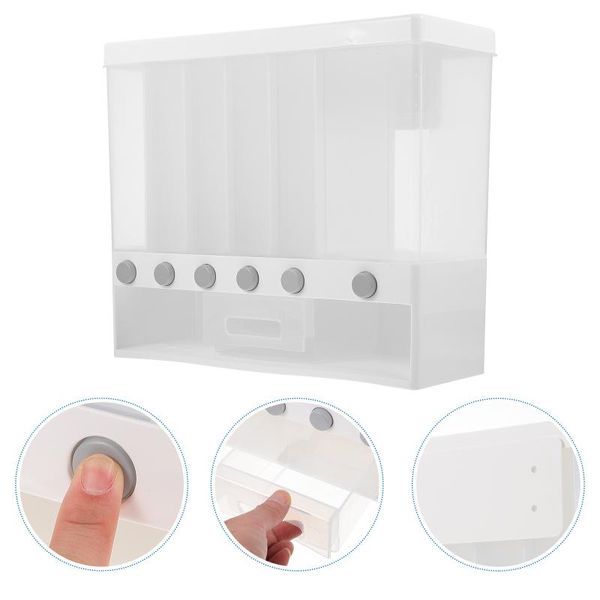 

storage bottles & jars 1set rice organizer plastic grain jar holder coarse