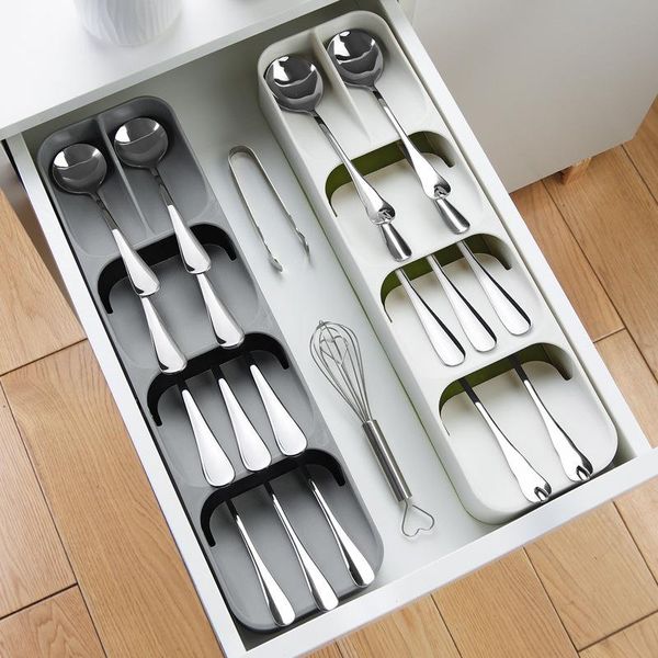 

kitchen storage & organization high-quality drawer tray organizer spoon forks cutlery separation container plastic knife block