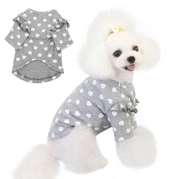 

dog apparel cotton love shirt autumn winter warm pet sweater for samll dogs chihuahua poodle clothes mascoutas clothing sweter dla psa