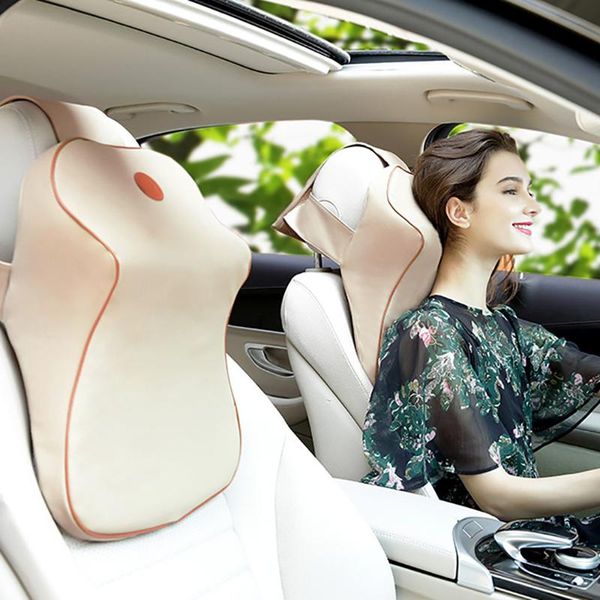 

car seat headrest pillow auto memory foam neck head support lumbar for office chair cushion cushions