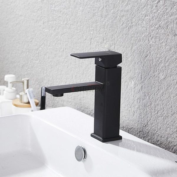 

bathroom sink faucets chrome black waterfall basin square faucet mixer tap wide spout vessel fauet cold water tapv hole
