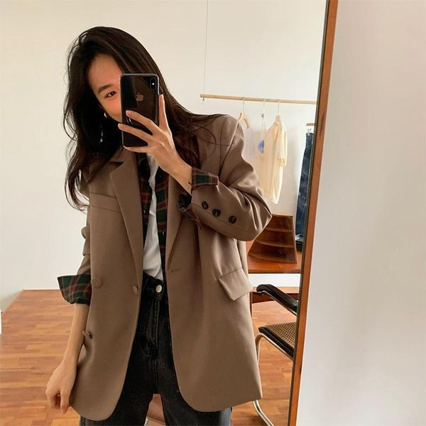 

women's suits & blazers color suit coat korean design feeling british style leisure net red, White;black