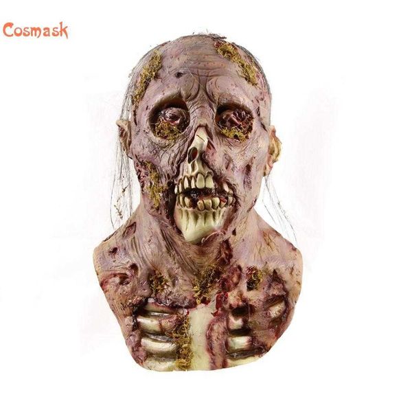 Cosmask Halloween Zombie BryoPhyte биохимический монстр головной устю страшная партия Cosplay Houseed House House Mask