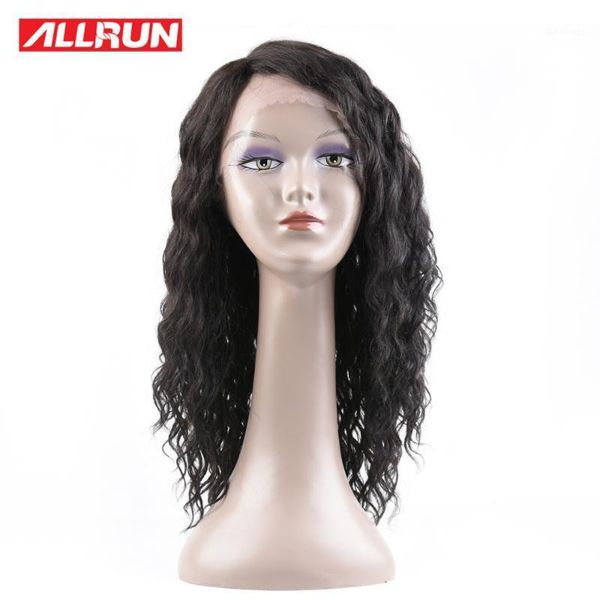 

human hair wigs side part lace wig brazilian wavy for women pre-plucked natural non-remy1, Black;brown