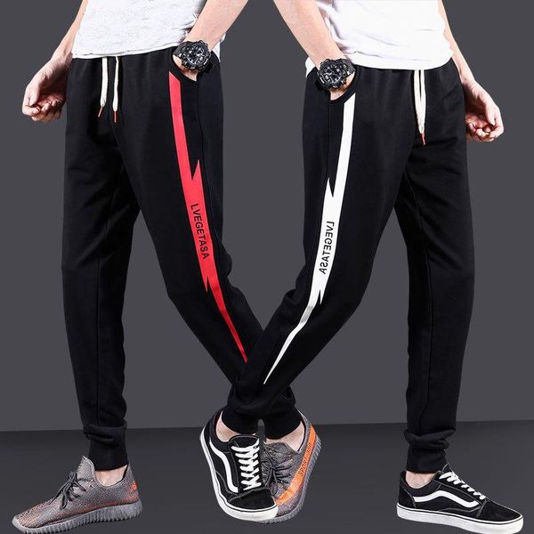 

men's pants spring and summer lounge, Black
