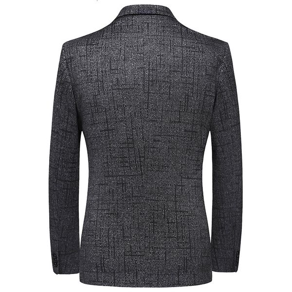 

men's suits & blazers pyjtrl man quality autumn thick black gray jacket formal groom's wedding fine suit casual ohkq, White;black