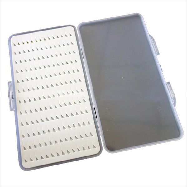 

fishing accessories transparent flies box with foam portable flying fishhook case lure tackle boxes