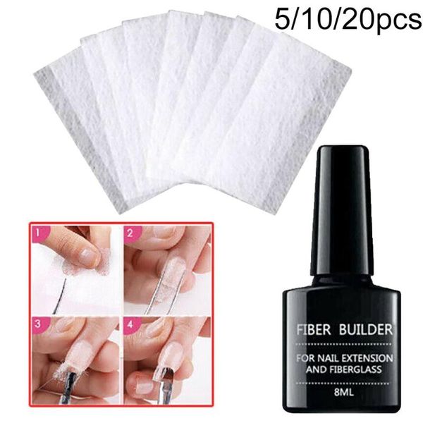 

nail art kits 5/10/20pcs care extension sheet with fiber builder manicure tools set