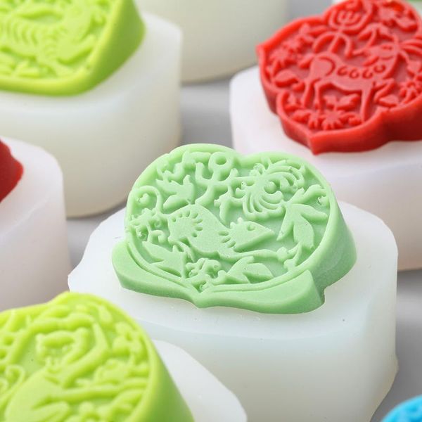 

craft tools silicone soap mold 3d 12 zodiac candle making