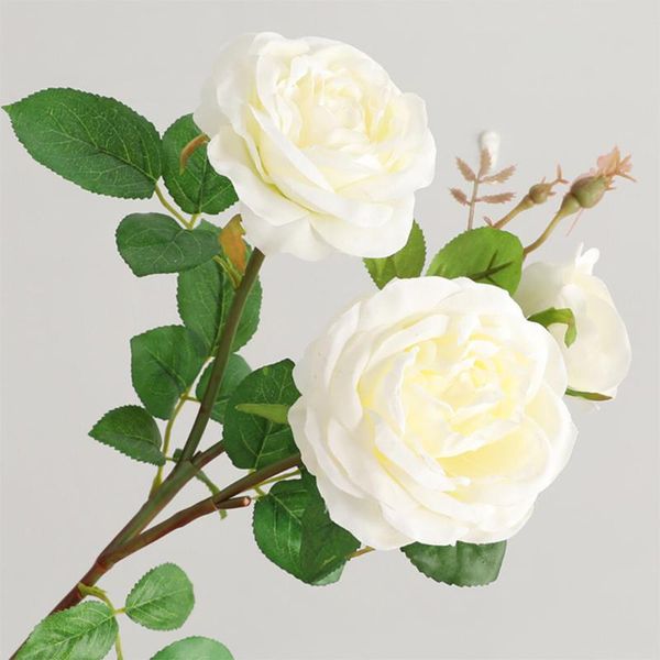 

artificial flower fake simulation three branches anne rose home decoration wedding supplies arrangement decorative flowers & wreaths