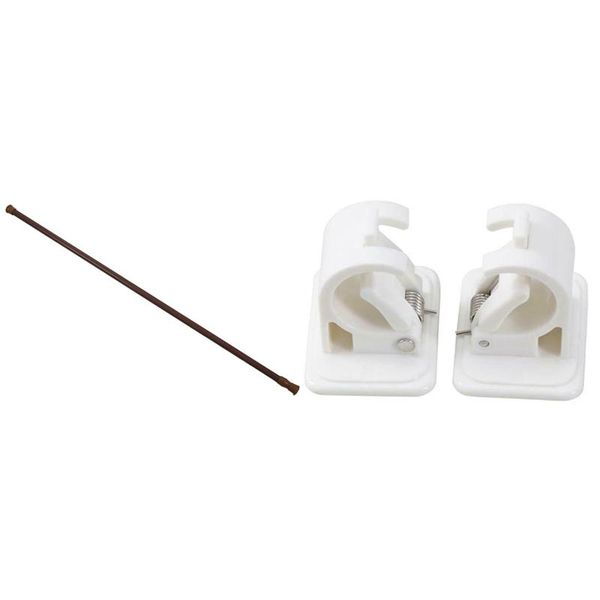 

shower curtains big deal 1x extendable spring loaded rods,70-120cm & 2x self adhesive hooks rod bracket towel curtain