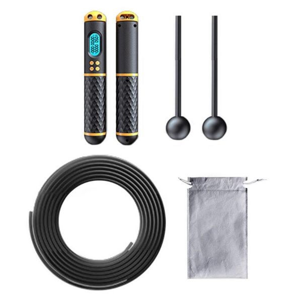 

jump ropes 2-in-1 skipping rope intelligent cordless digital counter non-slip handle speed for gym sports fitness